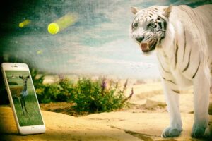 Tiger Programmed in Nature Digital Art