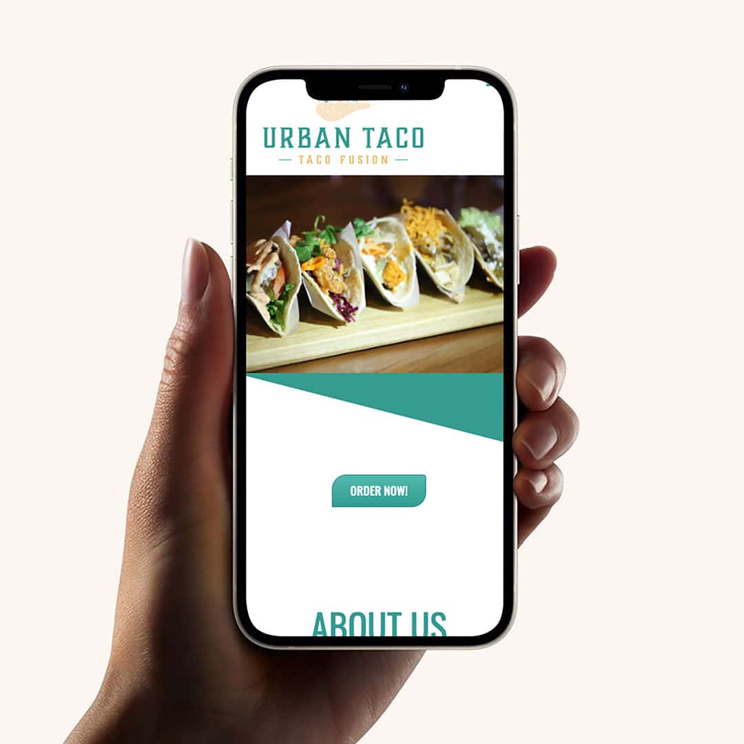 Urban Taco Website iPhone